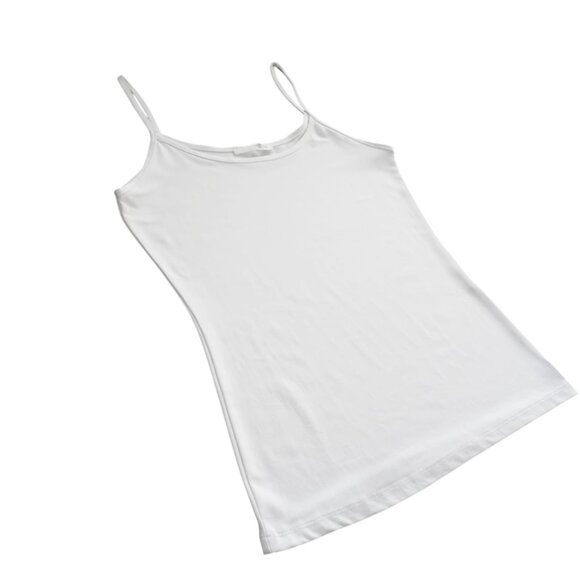 ZARA White Basic Women’s Camisole Tank Top – Spaghetti Straps, Size M - Picture 9 of 10